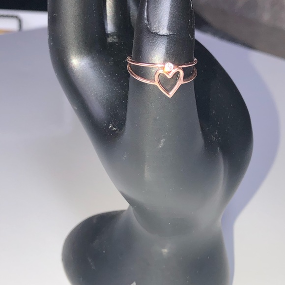 2 🌹 rose gold filled rings wear together , size 7 - Picture 6 of 9
